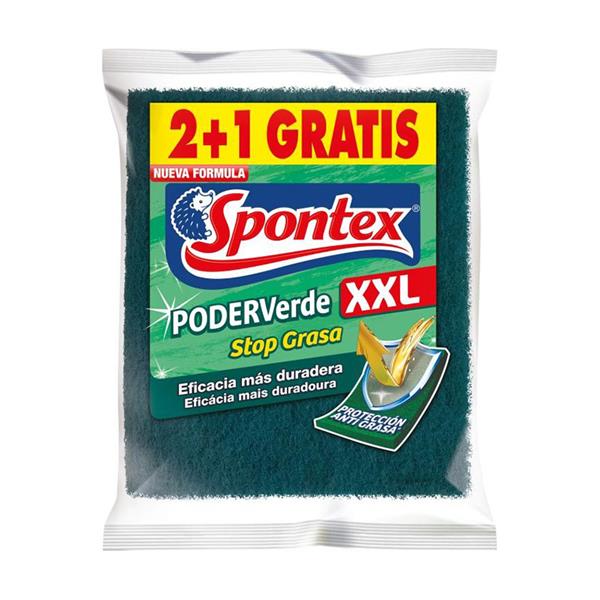 ESTROPAJO ESPONJA/FIBRA VERDE SPONTEX FROTASPON