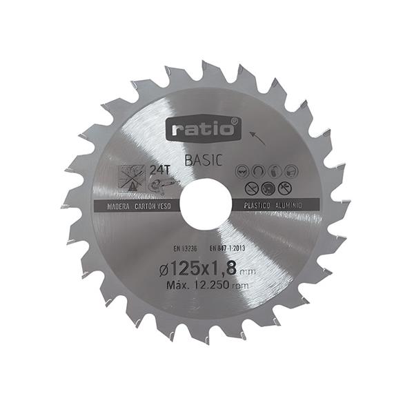 DISCO CORTE P/MADERA &Oslash; 125X1.8X22.23MM.