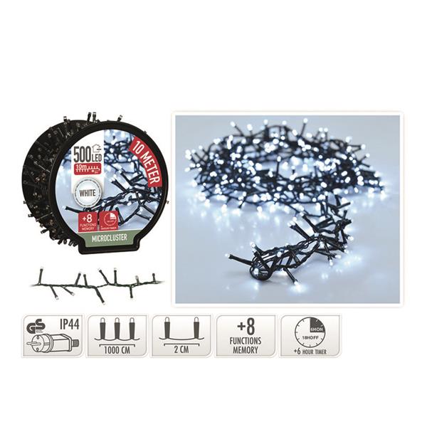 MICROCLUSTER 500 LED LUZ BLANCA 10M.
