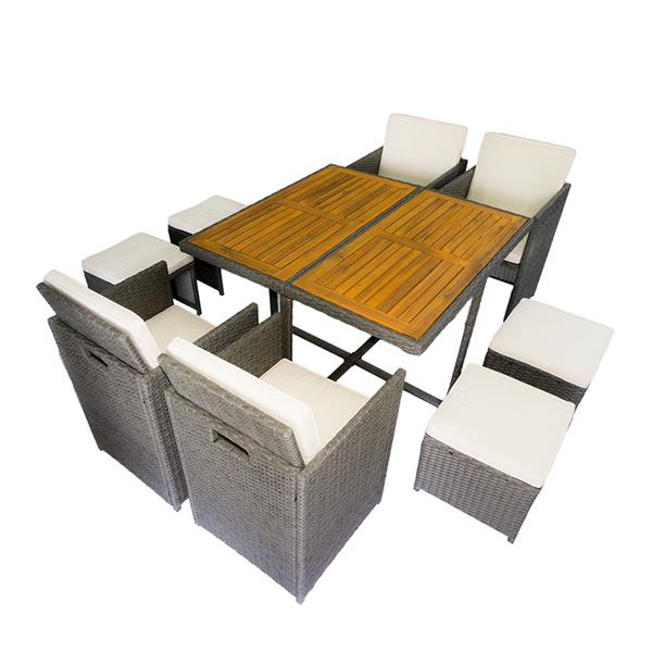 Conjunto cubo Java. ratan sintetico 9 pzas.