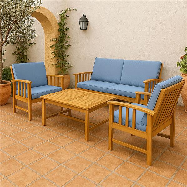CONJUNTO MUEBLE JARD&Iacute;N 4PCS LITORAL