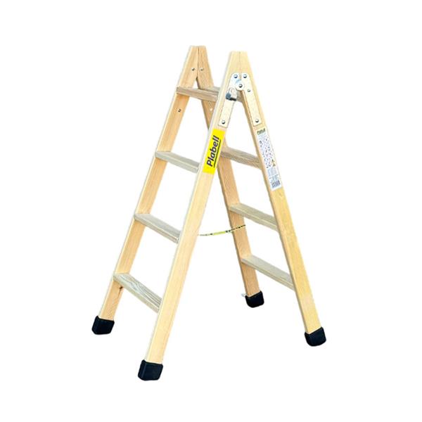ESCALERA PLABELL MADERA 4 PELDA&Ntilde;OS ANCHOS