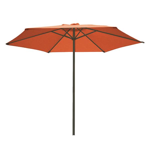 PARASOL ALUMINIO 3X3M ANTRAC/TERRACOTA 48MM