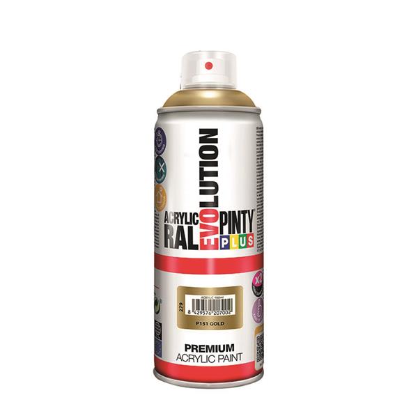 Pintura spray acrilica oro purpurina 400 ml