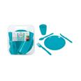 Set platos picnic. Juego 31 pzas. Colores surtidos