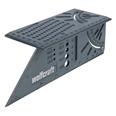 WOLFCRAFT Escuadra pl&aacute;stica 3D, con regla y escalas angulares