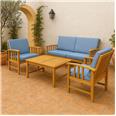 CONJUNTO MUEBLE JARD&Iacute;N 4PCS LITORAL