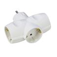 SIMON 118307 ADAPTADOR TRIPLE SCHUKO BLANCO 16A C/TT