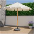 PARASOL MADERA 3 M CRUDO POLEA
